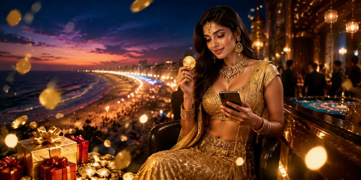 Colorful slot machine reels with festive Indian ambiance